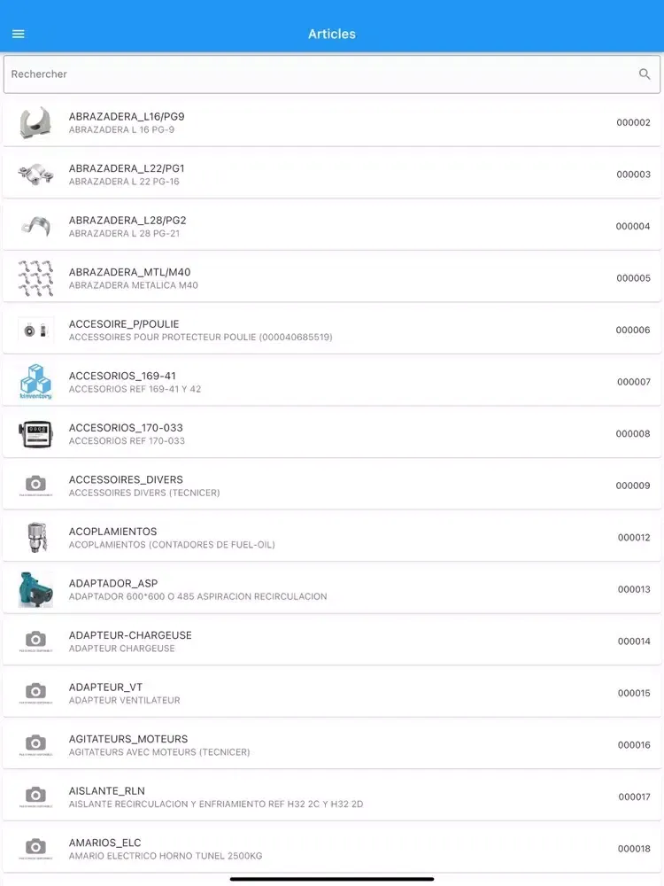 تصاویر kInventory(Gestion Inventaire) iPad 