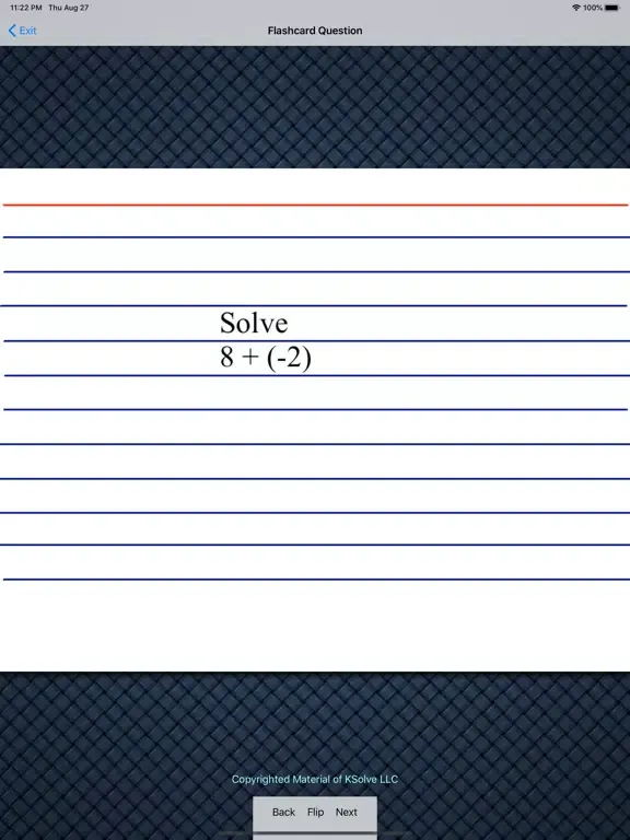 Integers For Pre-Algebra iPad 应用截图
