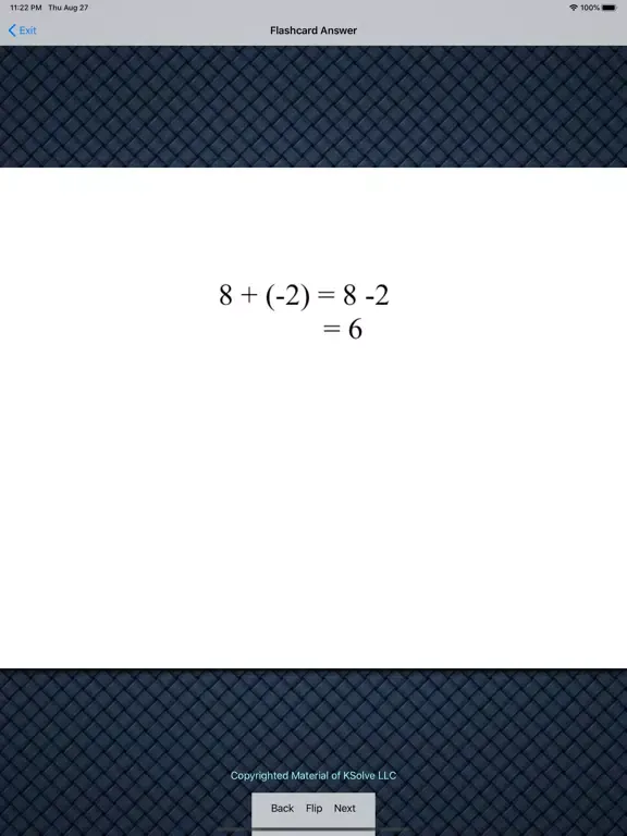 Integers For Pre-Algebra iPad 应用截图