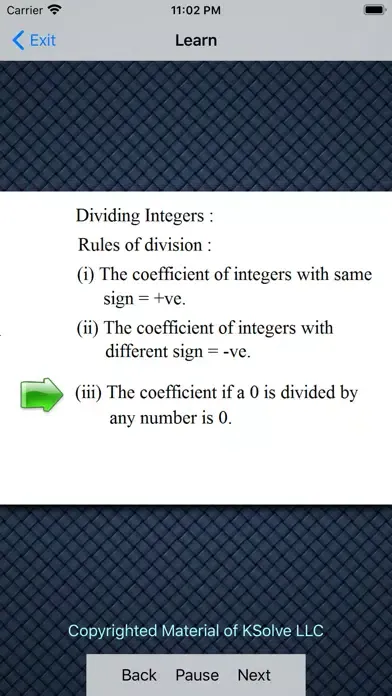 Integers For Pre-Algebra应用截图