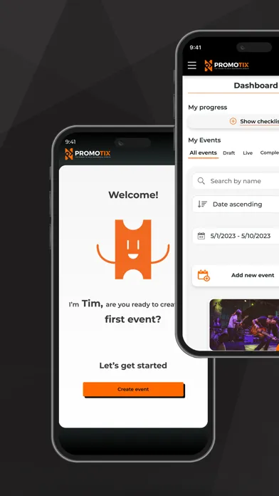 PromoTix Organizer Screenshots