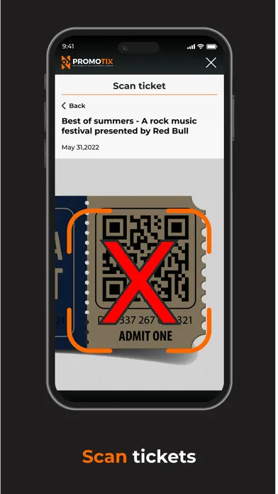 PromoTix Organizer Screenshots