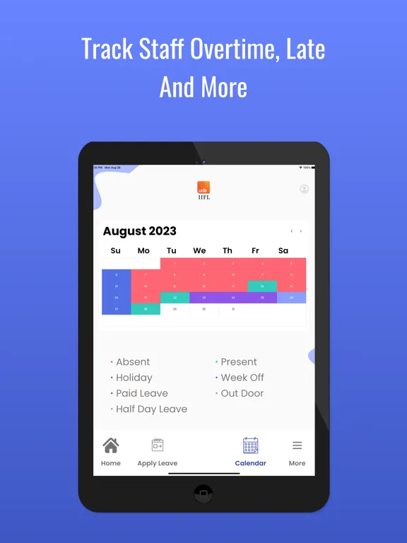 Capturas de pantalla de IIFL-UDS Attendance iPad 
