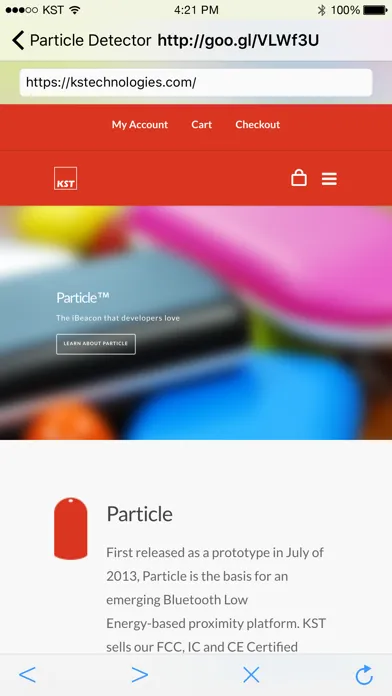 Particle Detector Screenshots