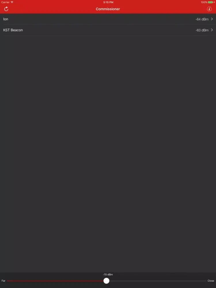 Commissioner - Configure Your Beacon Wirelessly iPad  スクリーンショット