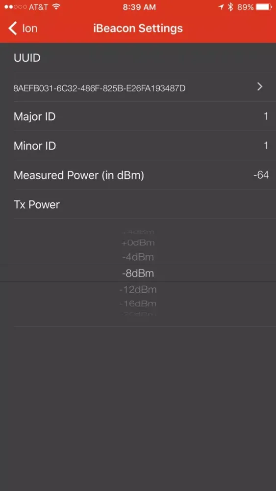 Commissioner - Configure Your Beacon Wirelessly スクリーンショット