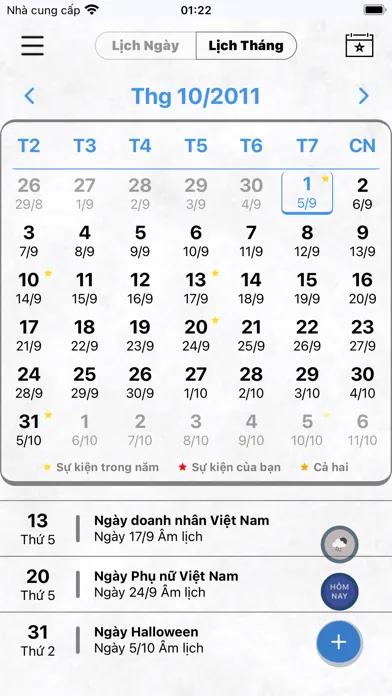 Capturas de tela do Lịch Vạn Niên - Lịch Âm Dương