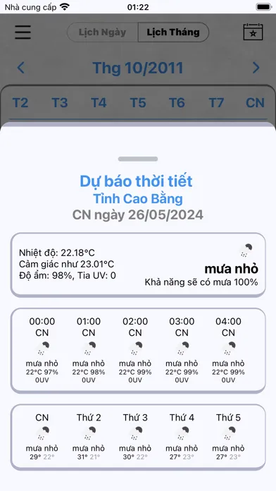 Capturas de tela do Lịch Vạn Niên - Lịch Âm Dương