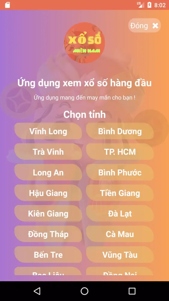 Capturas de tela do Xổ số miền Nam