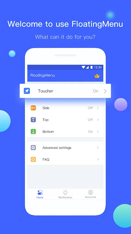 Tangkapan layar 悬浮菜单