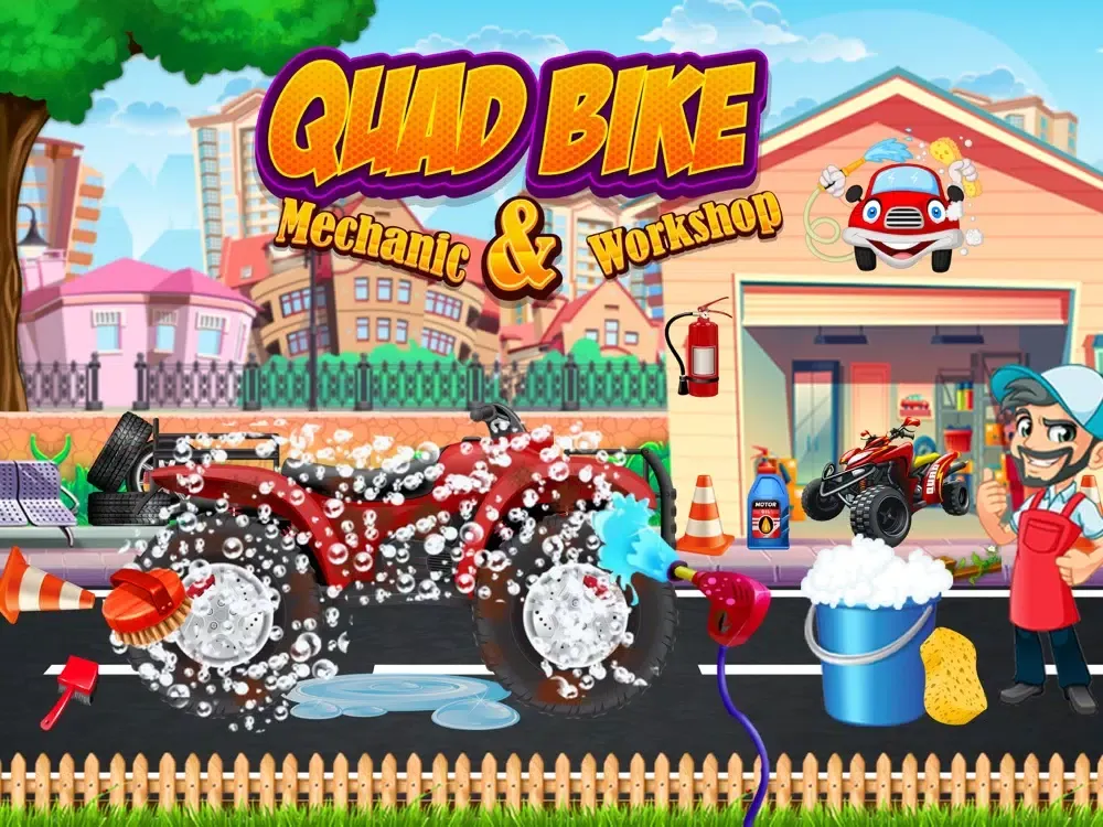 ภาพหน้าจอของ Quad Bike Care and Hill Race iPad 