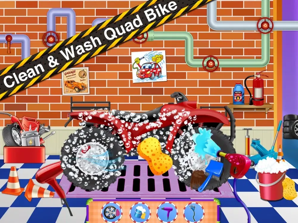 ภาพหน้าจอของ Quad Bike Care and Hill Race iPad 