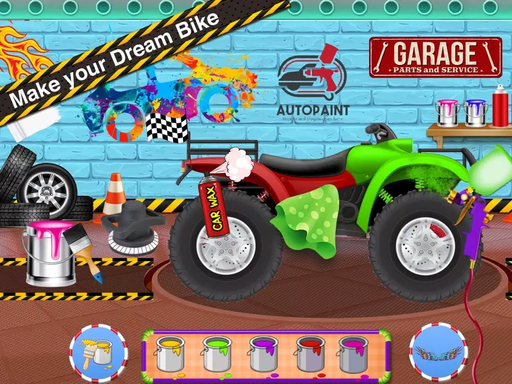 ภาพหน้าจอของ Quad Bike Care and Hill Race iPad 