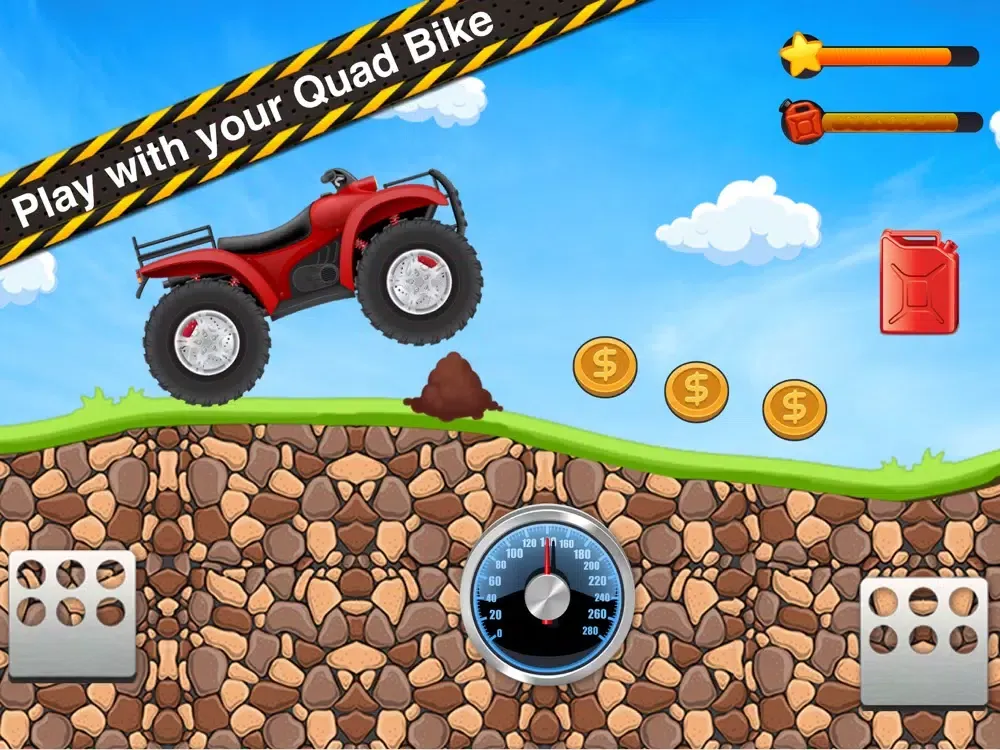 ภาพหน้าจอของ Quad Bike Care and Hill Race iPad 