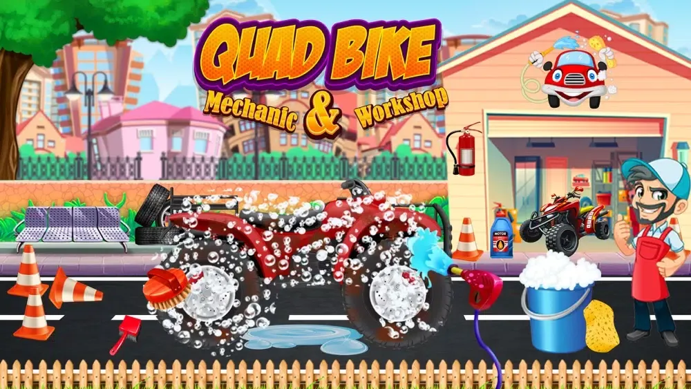 ภาพหน้าจอของ Quad Bike Care and Hill Race