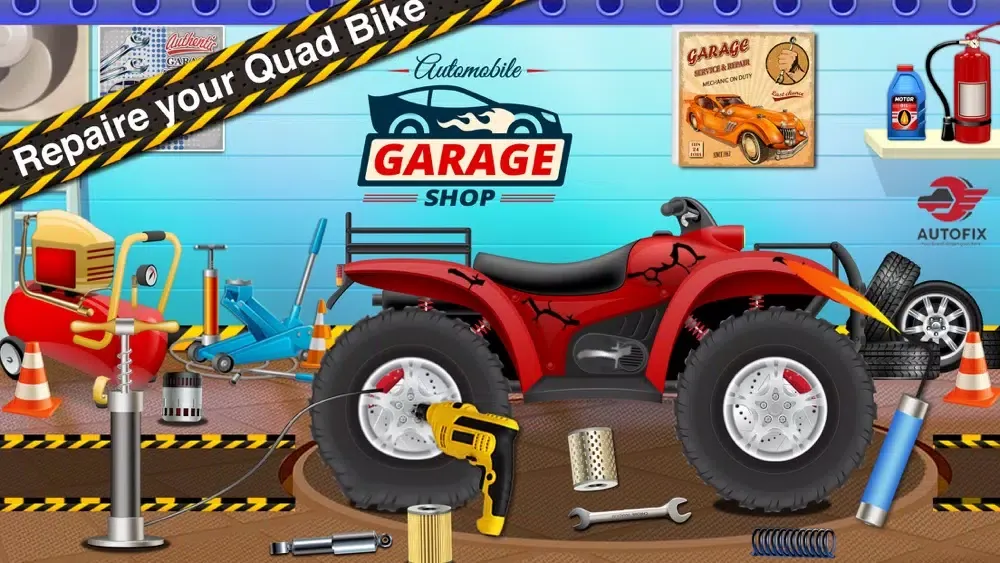 ภาพหน้าจอของ Quad Bike Care and Hill Race