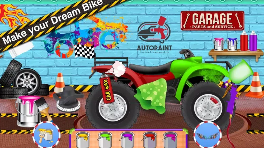 ภาพหน้าจอของ Quad Bike Care and Hill Race