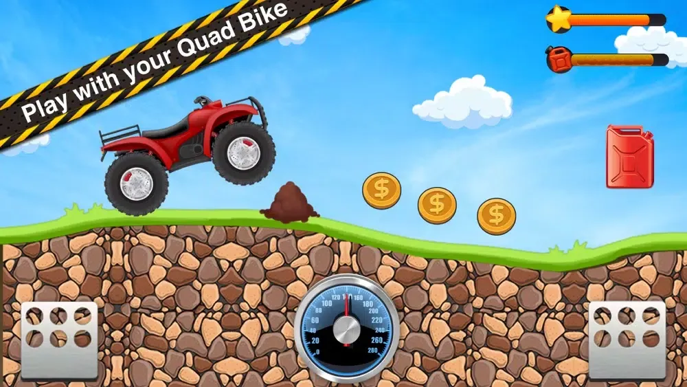 ภาพหน้าจอของ Quad Bike Care and Hill Race