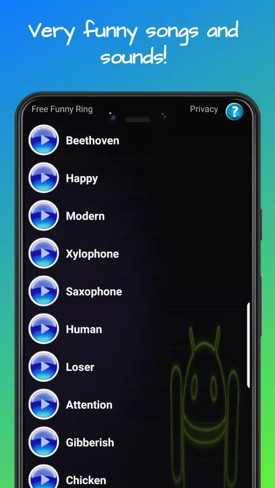 Capturas de pantalla de Funny Ringtones