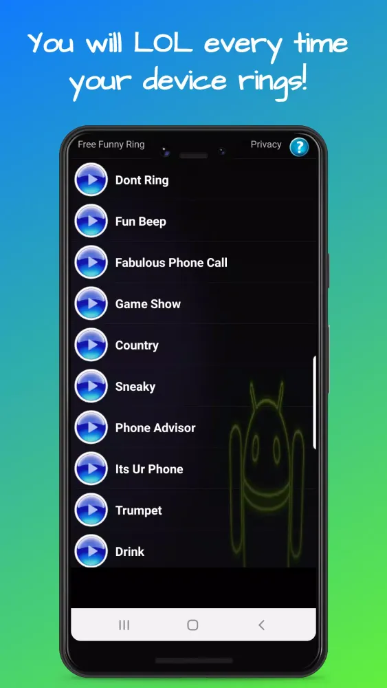 Capturas de pantalla de Funny Ringtones