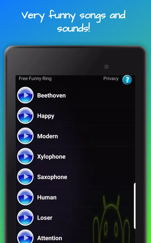 Capturas de pantalla de Funny Ringtones