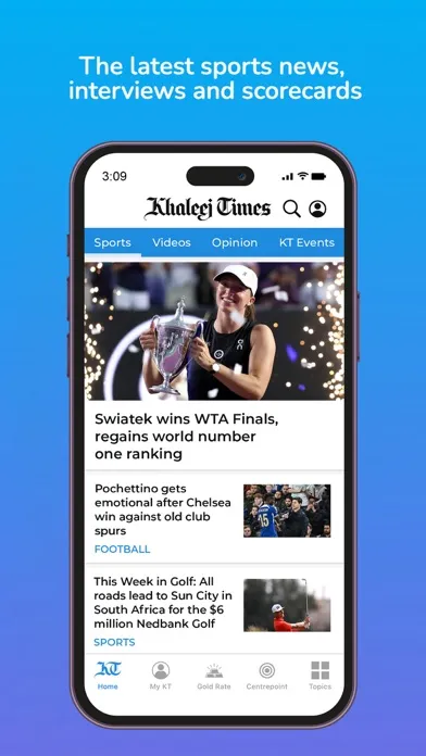 Captures d'écran de Khaleej Times: UAE, World News