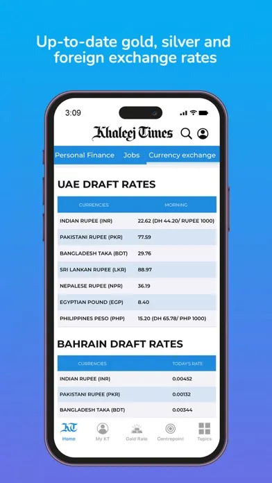 Captures d'écran de Khaleej Times: UAE, World News