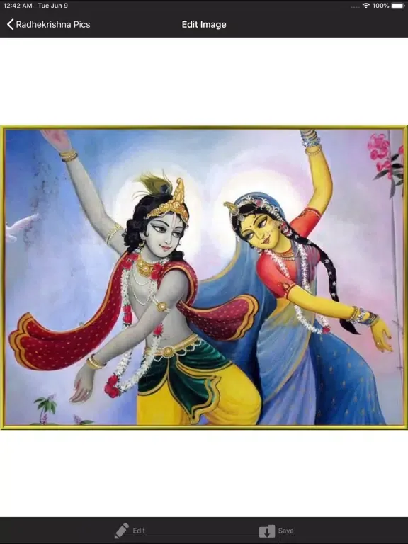 Ảnh chụp màn hình của Radhekrishna Pics iPad 