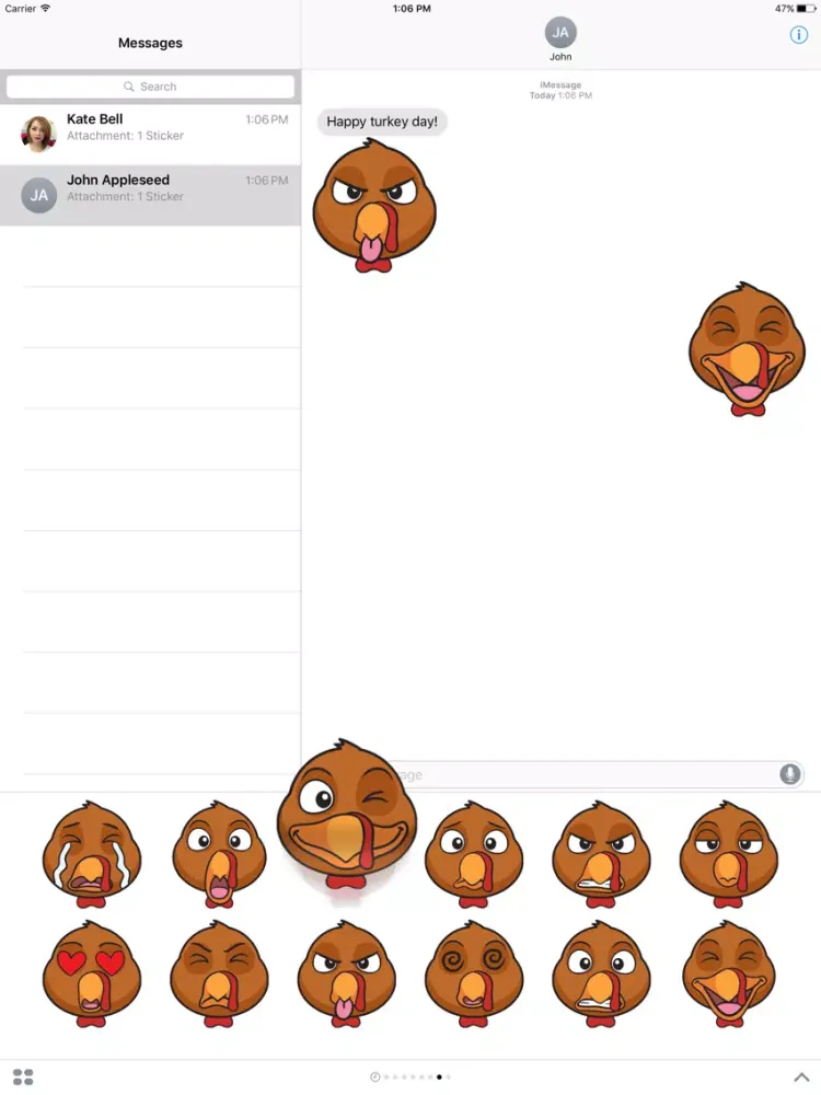 تصاویر Turkey Moji iPad 