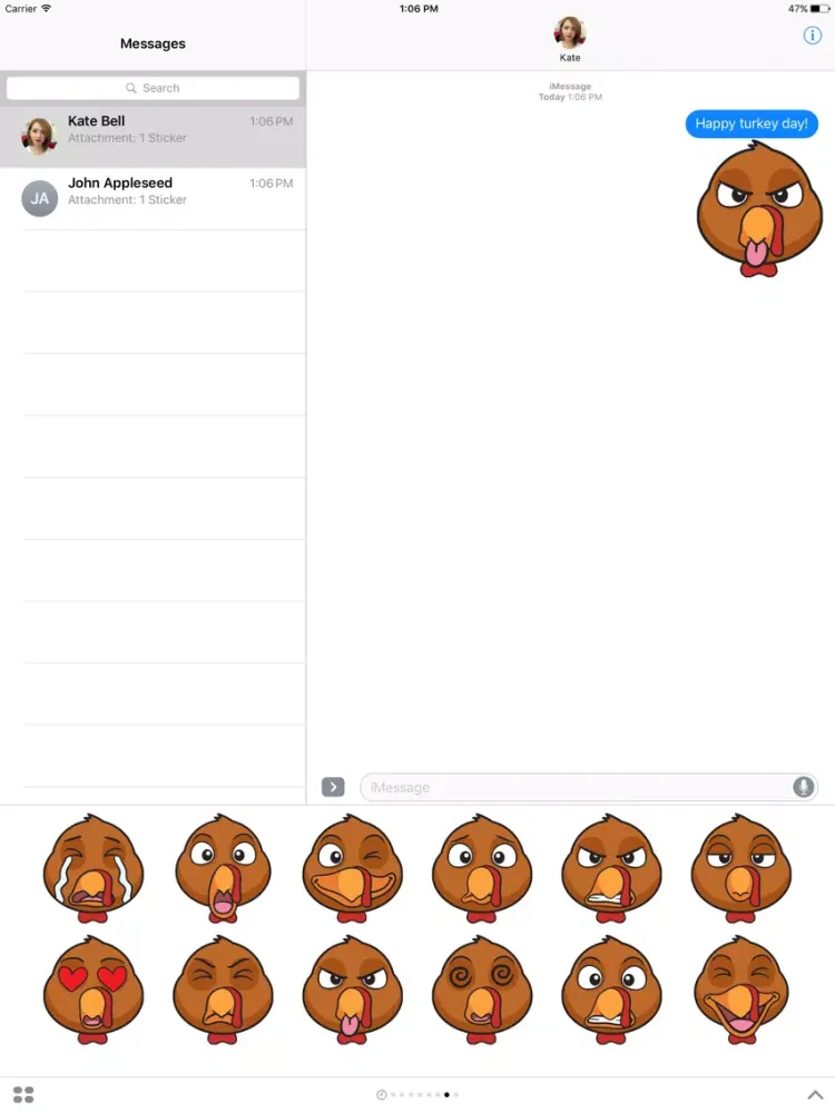 تصاویر Turkey Moji iPad 