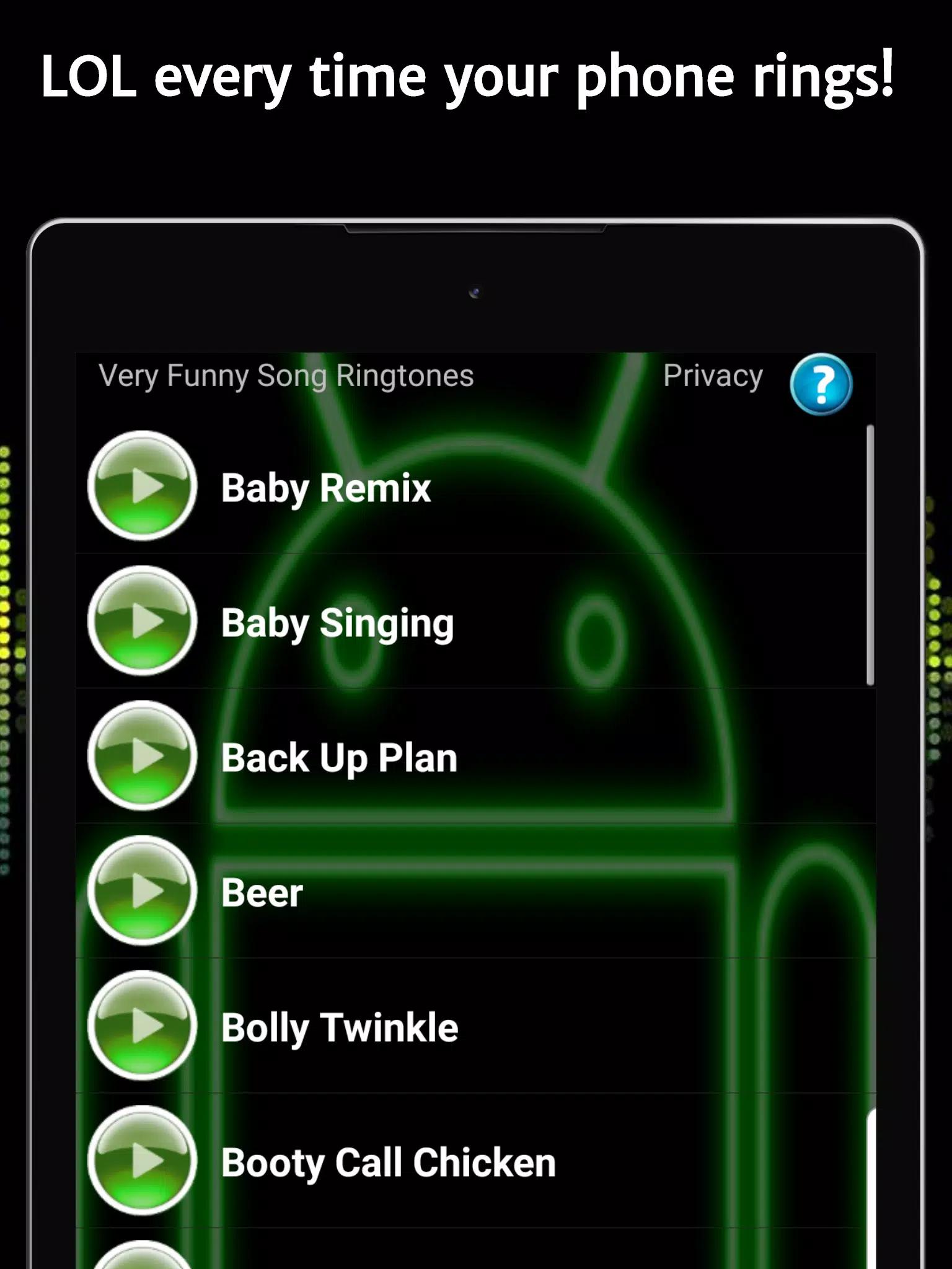 Very Funny Song Ringtones Screenshots