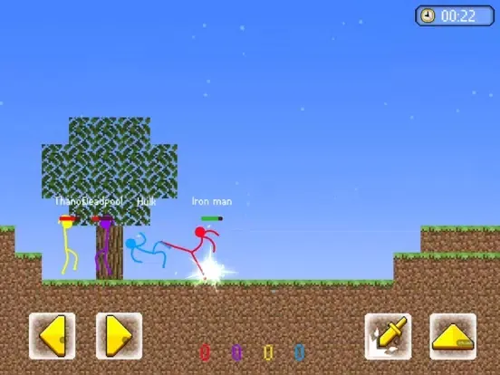 Capturas de tela do Stickman Hero Fight Battle War iPad 