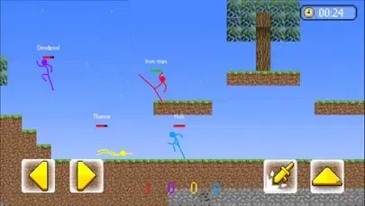 Capturas de tela do Stickman Hero Fight Battle War
