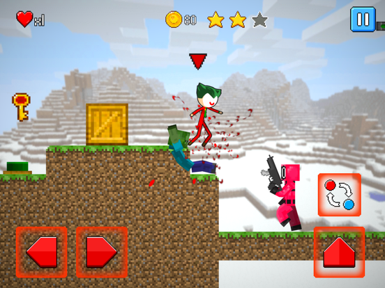 Stickman Red Blue Team Escape iPad  سکرین شاٹس