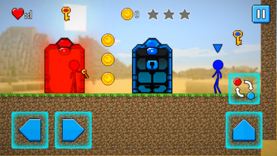 Stickman Red Blue Team Escape سکرین شاٹس