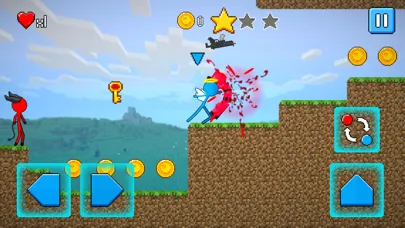 Tangkapan skrin Stickman Red Blue Team Escape
