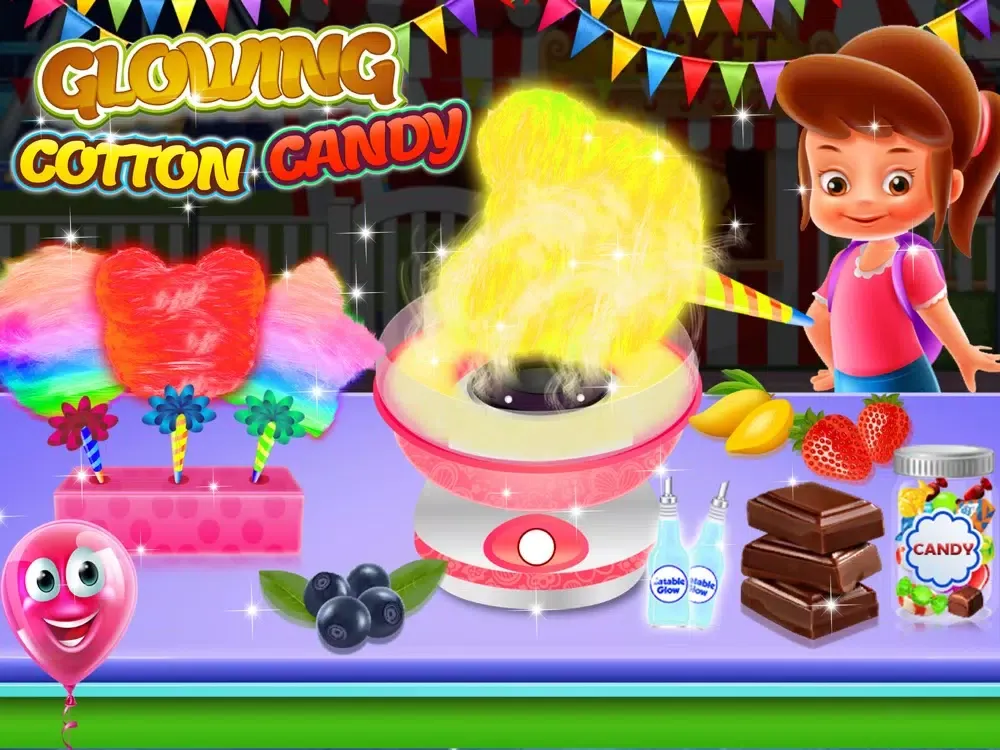 Ảnh chụp màn hình của Glowing Cotton Candy Maker iPad 