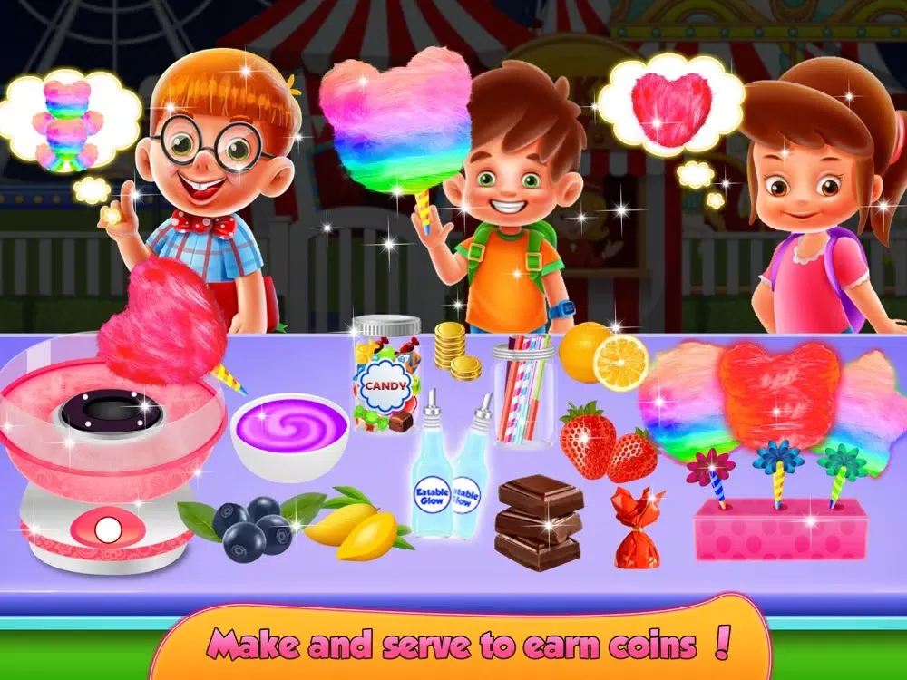 Ảnh chụp màn hình của Glowing Cotton Candy Maker iPad 