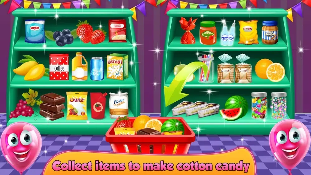 Ảnh chụp màn hình của Glowing Cotton Candy Maker
