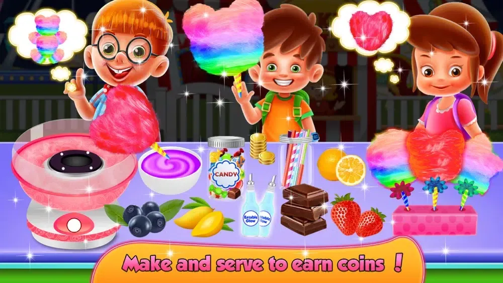 Ảnh chụp màn hình của Glowing Cotton Candy Maker