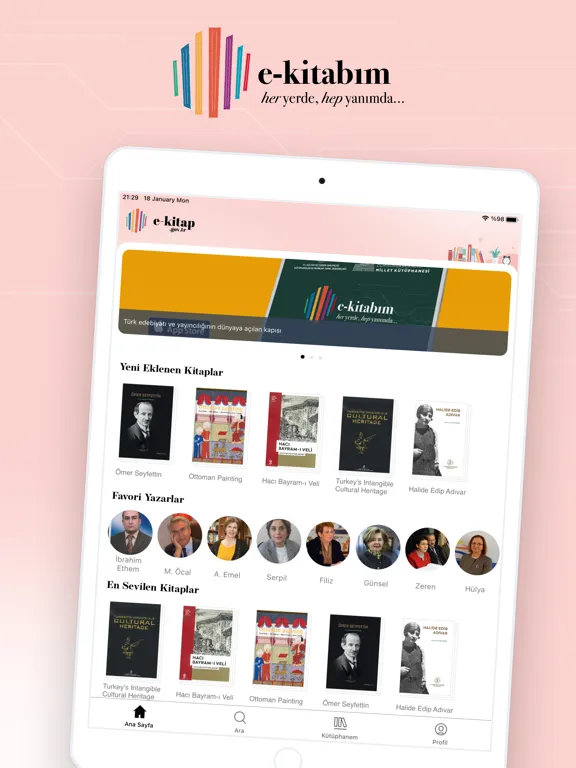 Tangkapan skrin EKitabım iPad 