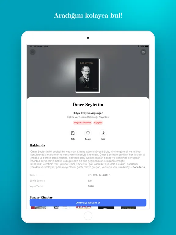 Tangkapan skrin EKitabım iPad 