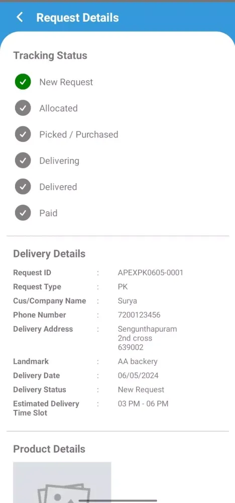 Apex Home Delivery スクリーンショット