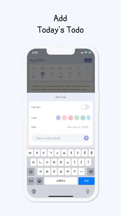 Capturas de tela do todo planner - plan manager
