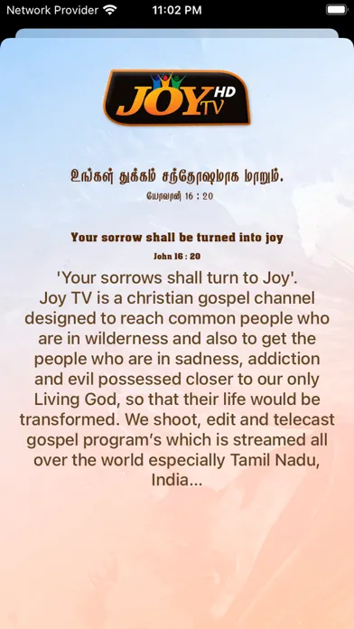 JOY Television Screenshots