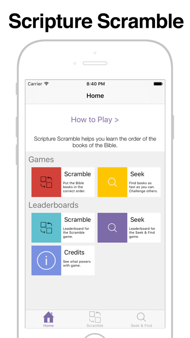 Scripture Scramble | Learn the Bible Books Screenshots