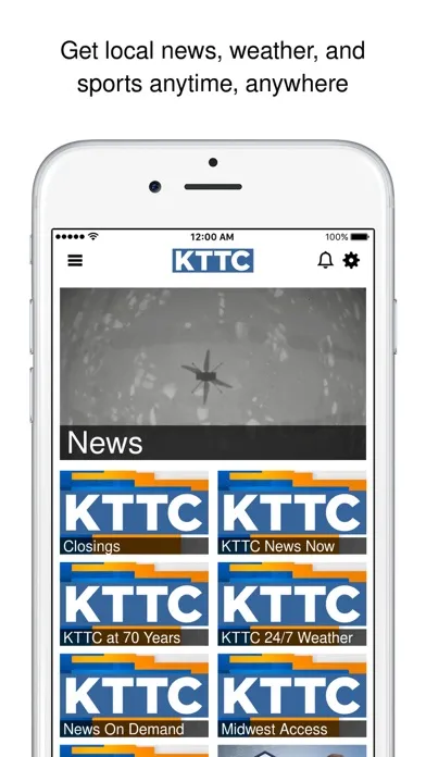Capturas de tela do KTTC News
