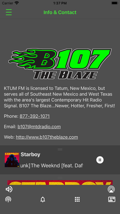 Скриншоты B107 The Blaze