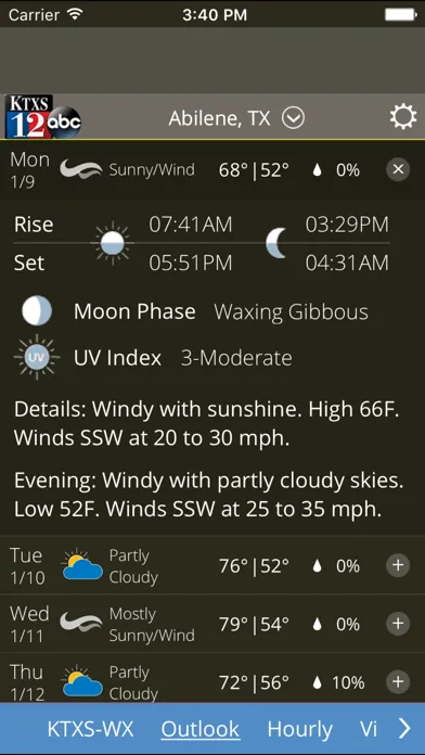 Скриншоты KTXS Weather