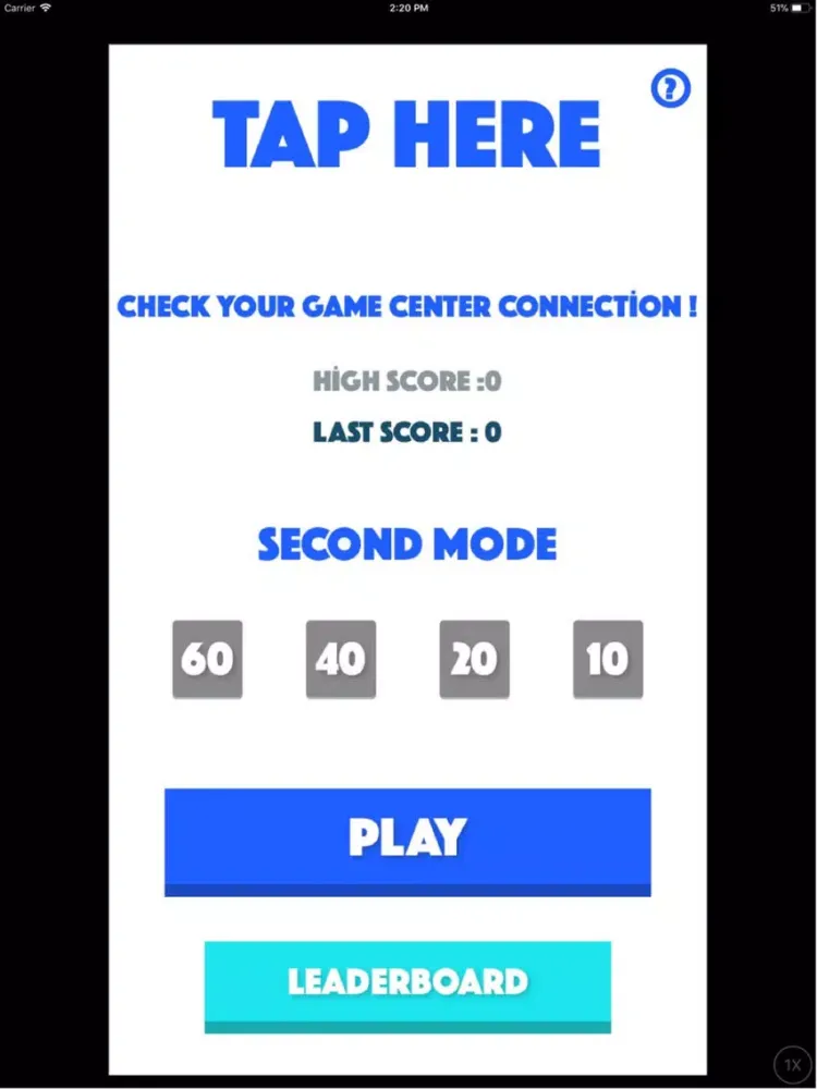 Capturas de pantalla de Tap Here Game iPad 